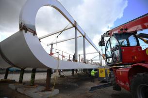 construction passerelle de la gare de chartres 4368414